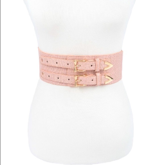 Elastic Linen Corset Waist Statement Belt - Picture 3 of 5